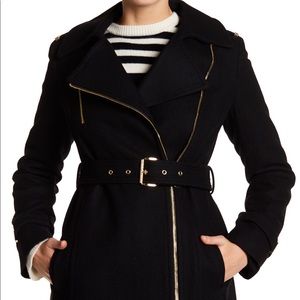 Michael Kors asymmetrical wool coat